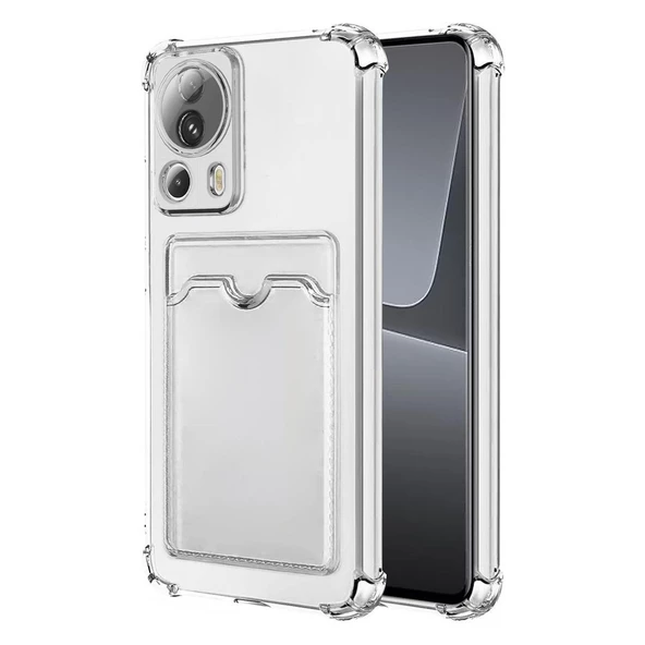 Gpack Xiaomi Mi 13 Lite Kılıf 1 Adet Kartlıklı Silikon Kamera Korumalı ürün görseli 1