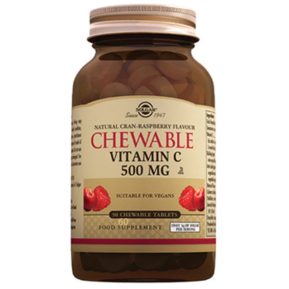 Solgar Chewable Vitamin C 500 mg 90 Tablet ürün görseli 1