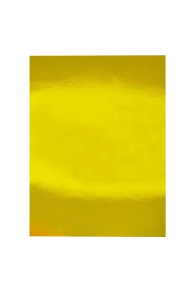 Aynalı Metalik Metalize Fon Kartonu Altın Sarı (Gold) 50x70cm 10 Adet ürün görseli 1