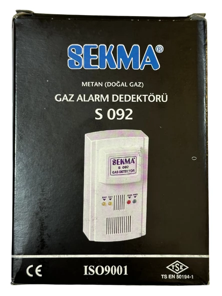 Sekma Doğal Gaz (Metan) Alarm Dedektörü S-092 ürün görseli 1