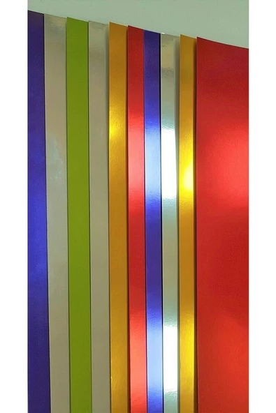 Aynalı Metalik Metalize Fon Kartonu 50x70cm 10 Adet (5 Farklı Renk) ürün görseli 1