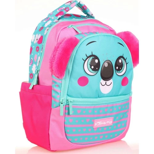 Kaukko Kids Sevimli Koala Yeşil Kız Çocuk Okul Sırt Çantası ürün görseli 1
