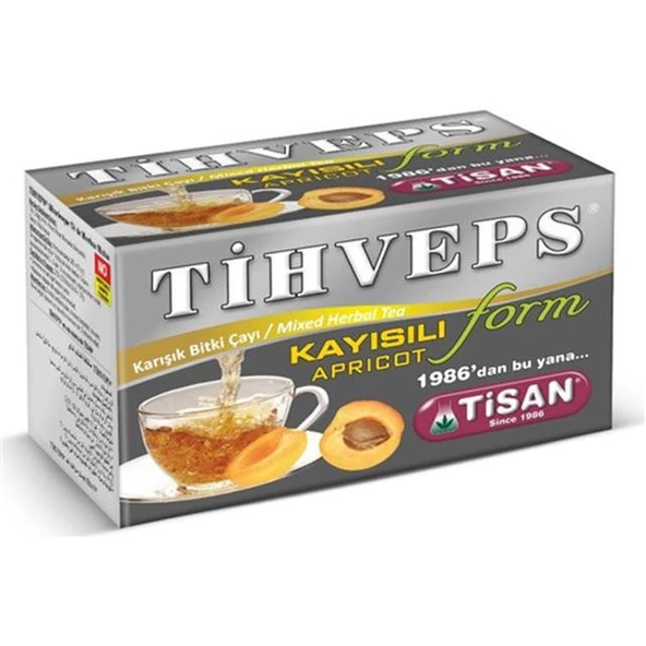 Tisan Tihveps Kayısı Çayı 20 Adet Süzen Poşet ürün görseli 1