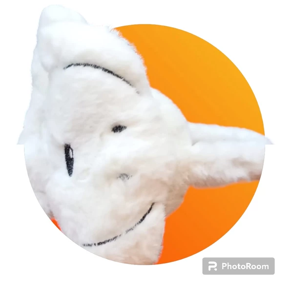 çocuk peluş kulaklık 3-9 yaş krem renk soğuktan koruma özellikli ürün görseli 1