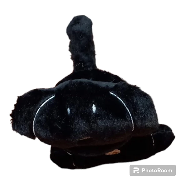 çocuk peluş kulaklık 3-9 yaş siyahrenk soğuktan koruma özellikli ürün görseli 1