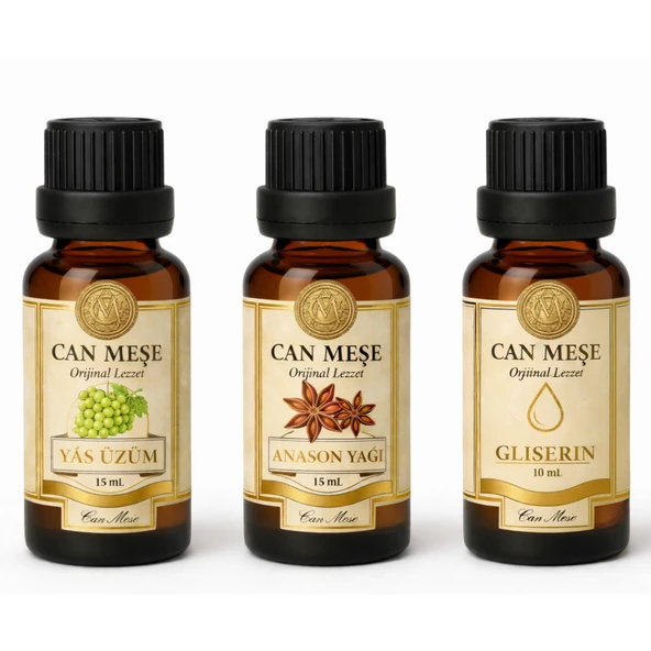 Saf Anason Yağı 15 Ml - Yaş Üzüm Aroması 15 ML - Gliserin 15 ML (5 LİTRE İÇİN UYUMLUDUR) ürün görseli 1
