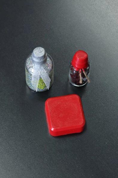Mühürcüm Şişe Mühürleme Kalıp Mum Mührü 1 Kg Kırmızı Renk ürün görseli 1