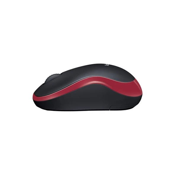 Logitech M185 Kablosuz Mouse Kırmızı - Resim 4