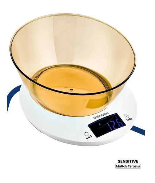 GOLDMASTER GM-7151 SENSİTİVE ELEKTRİKLİ MUTFAK TERAZİSİ ürün görseli 1