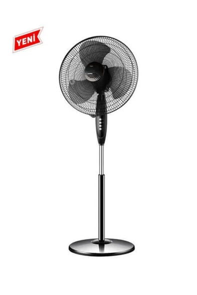 Raks Sf 16 Eco Max 40 Cm Ayaklı Siyah Vantilatör ürün görseli 1
