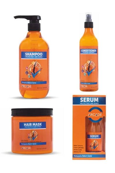 Arcade Koruyucu Bakım Serisi ( Şampuan 500 ml +maske+serum+fön Suyu) ürün görseli 1