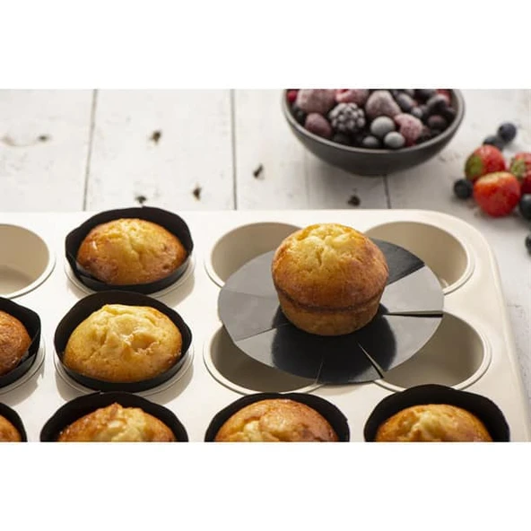 NoStik Muffin Kağıdı 5cm Siyah - Resim 2