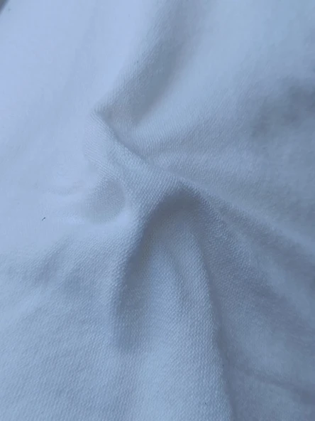 Viskonlu Triko Penye Kumaş Beyaz 1,30x40metre ürün görseli 1