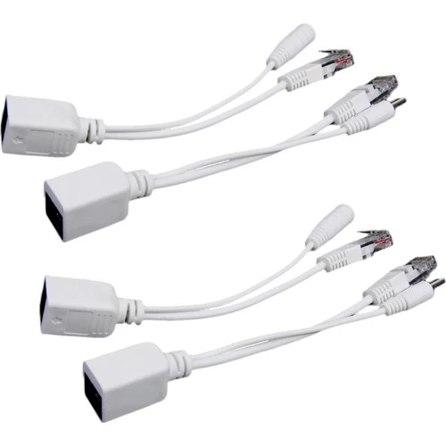 Ethernet Aşırı 4x Güç Pasif Poe Enjektör Splitter Adaptörü Kabloları ROSE ürün görseli 1