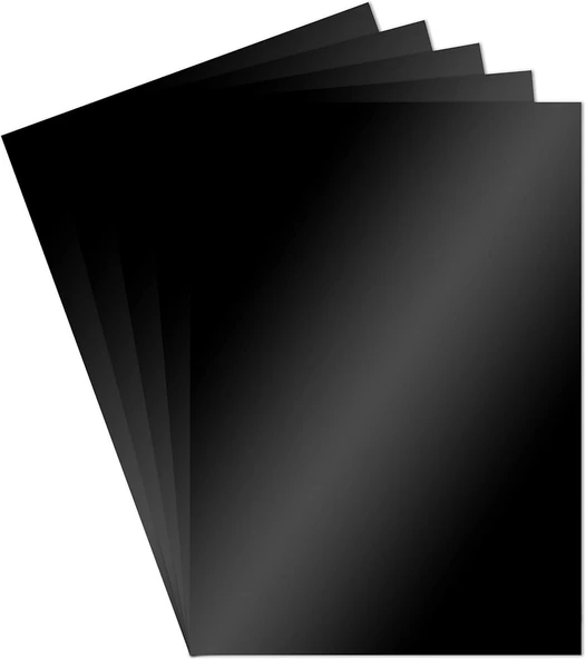 Aynalı Metalik Metalize Fon Kartonu Siyah 50x70cm 1 Adet (Tek Renk) ürün görseli 1