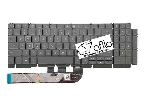 Dell G15 5510 Notebook Klavyesi - Siyah - TR - Backlit - Ver.2 (RGB) ürün görseli 1