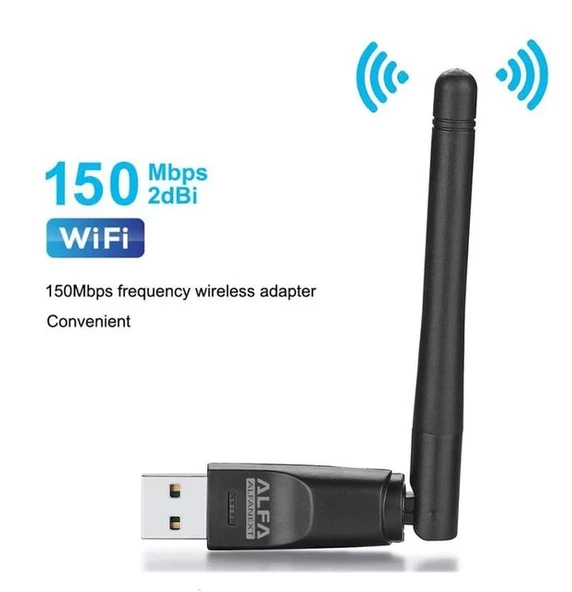 ALFA W114 150Mbps USB Wifi Alıcı - Receiver (Tek Antenli) ürün görseli 1