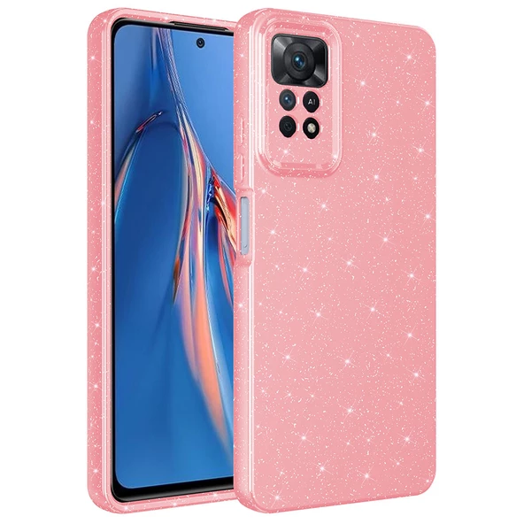 Xiaomi Redmi Note 12 Pro 4G Kılıf Kamera Korumalı Simli Lüks Koton Kapak kılıf ürün görseli 1