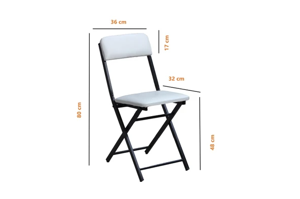 Mutfak Katlanır Masa Sandalye Takımı Sadeceonda -70 cm - Resim 2