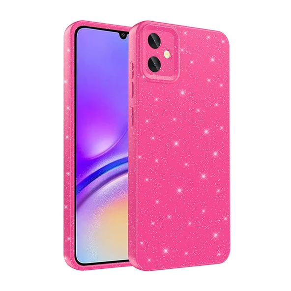 Samsung Galaxy A05 Kılıf Kamera Korumalı Simli Lüks Koton Kapak ürün görseli 1
