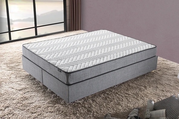 Niron Silver 200x200 cm Çift Kişilik Tam Ortopedik Sert Yatak ürün görseli 1