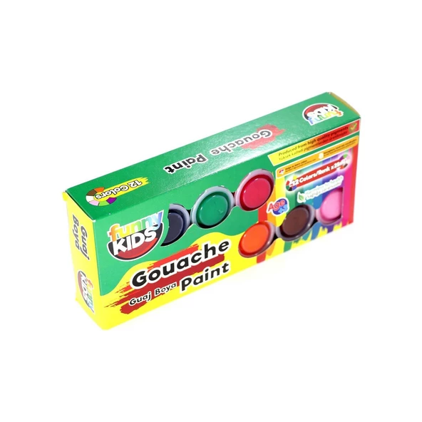 Funny Kids Guaj Boya 25 ML 12 Li Set Guaj Boya ürün görseli 1