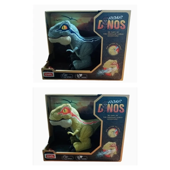 Işıklı Sesli Buhar Çıkaran Dinozor ürün görseli 1