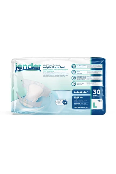 Jender Hasta Bezi Tekstil Yüzeyli Bel Bantlı Large 30'lu ürün görseli 1