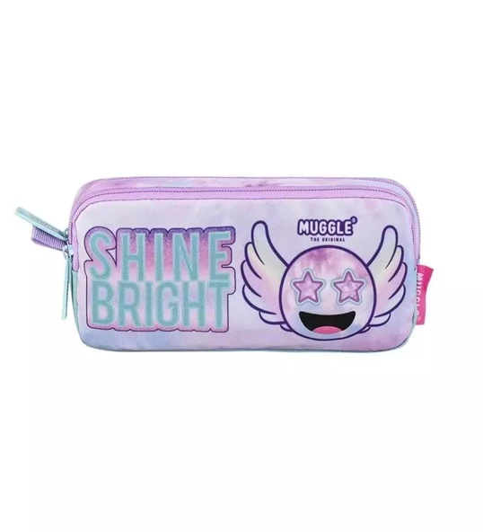 Muggle Kalem Çantası Shine Bright 2 Bölmeli Kalemlik ürün görseli 1