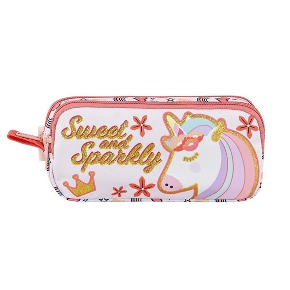Muggle Kalem Çantası Sweet And Sparkly 2 Bölmeli Kalemlik ürün görseli 1