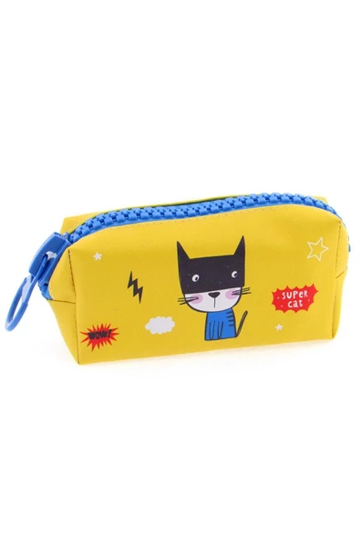 Taros Unıck Color Zipper Cats Kalemkutu ürün görseli 1