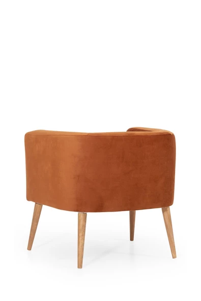 MELLMOD Dynamic Mod Ahşap Ayak Berjer Tarçın - Resim 6