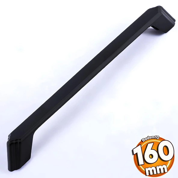Gökçe Kulp Siyah Metal 160 mm - 16 cm Mobilya Mutfak Çekmece Dolap Dolabı Kapak Kulbu Kulpu Kulpları ürün görseli 1