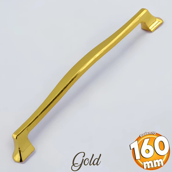 Venüs Kulp Altın Metal 160 mm - 16 cm Mobilya Mutfak Çekmece Dolap Dolabı Kapak Kulbu Kulpu Kulpları ürün görseli 1