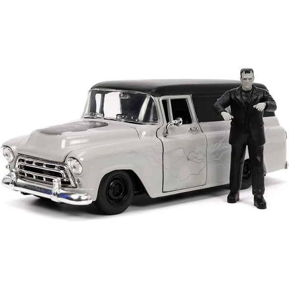 Frankenstein 1957 Chevy Suburban Die-Cast Araba 1:24 Ölçek, 7cm Figürlü ürün görseli 1