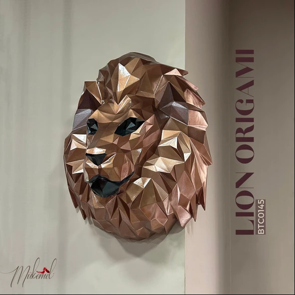 aslan origami (yaratıcılığı, sevimli hayvanı, el yapımı dekoru kucaklayın) Mukemel tasarımları ürün görseli 1