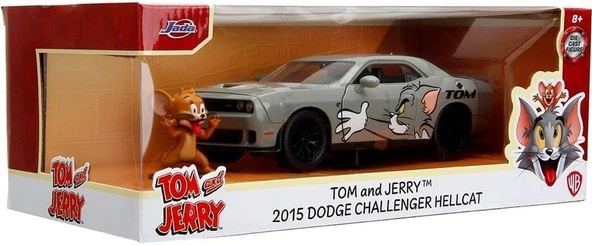 Tom& Jerry Figürü ve 2015 Dodge Challenger Aracı 1:24 ürün görseli 1