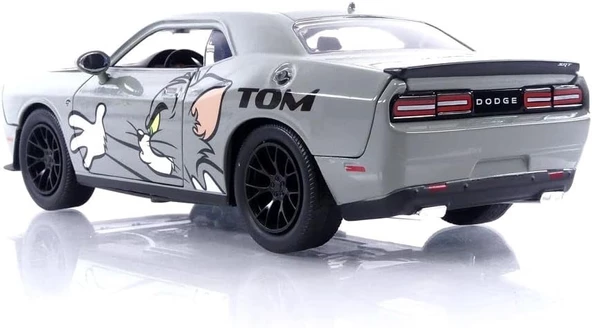 Tom& Jerry Figürü ve 2015 Dodge Challenger Aracı 1:24 - Resim 5