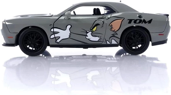 Tom& Jerry Figürü ve 2015 Dodge Challenger Aracı 1:24 - Resim 6