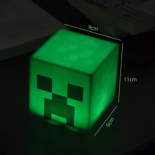 Minecraft Creeper Taşınabilir Şarjlı Pilli Müzikli Gece Lambası ürün görseli 1