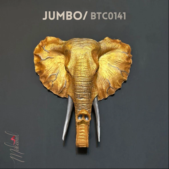 Jumbo ( Afrika duvar fili, baş heykeli, şimdiye kadar görülen en büyük hayvan ) Mukemel Tasarımları ürün görseli 1