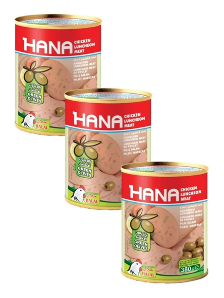 Hana Yeşil Zeytinli Salam 380 Gr X3 Adet ürün görseli 1