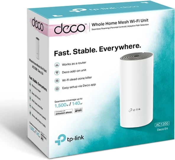 TP-Link Deco E4 1200 Mbps 1'li Router - Resim 3