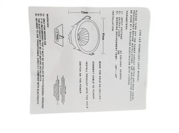 6 WATT LED SPOT TRAFOLU BEYAZ KASA BEYAZ IŞIK (YCE-N5) ( 2ADET ) ürün görseli 1
