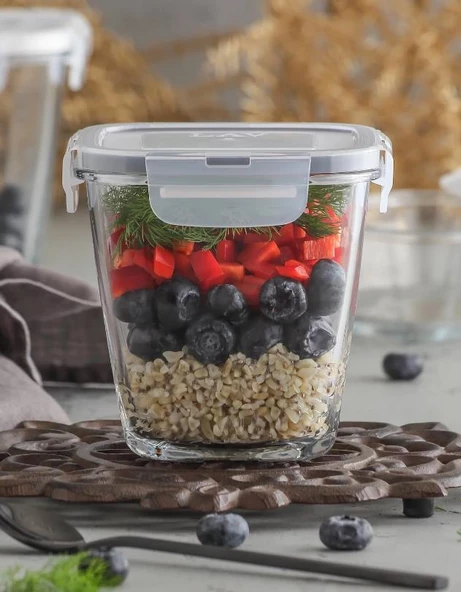 Lav Fresco Tekli Dikey Saklama Kabı 700 cc ürün görseli 1