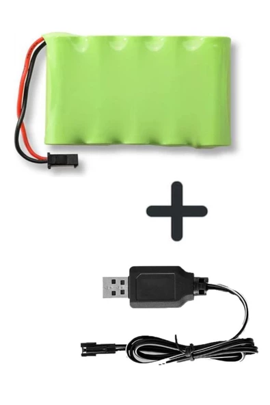 6v Oyuncak Pil 1000mah Ve Usb Şarj Aleti Oyuncaklar Için Şarj Arabalar Tankları Robotlar Tekneler ürün görseli 1