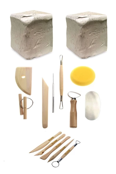 Seramik Hamuru 6x2 Kg Başlangıç Seti 13 Parça ürün görseli 1