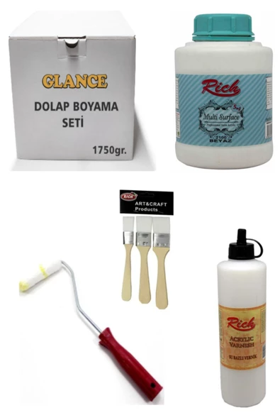 Glance Multi Surface Beyaz 1750 gr Boyama Seti ürün görseli 1