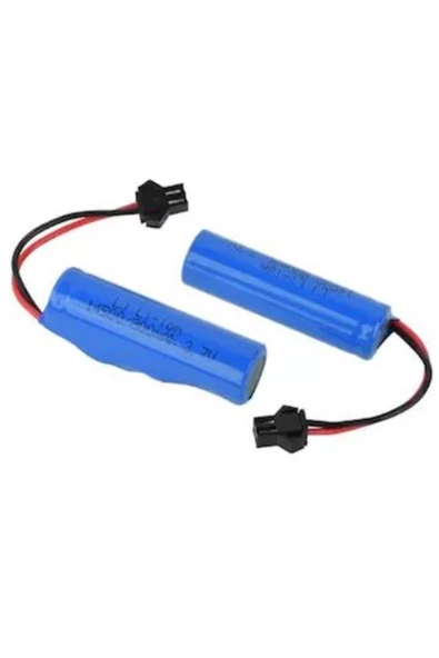 3.7v 14500 Li-on 2 Adet Oyuncak Pili Siyah Soket ürün görseli 1