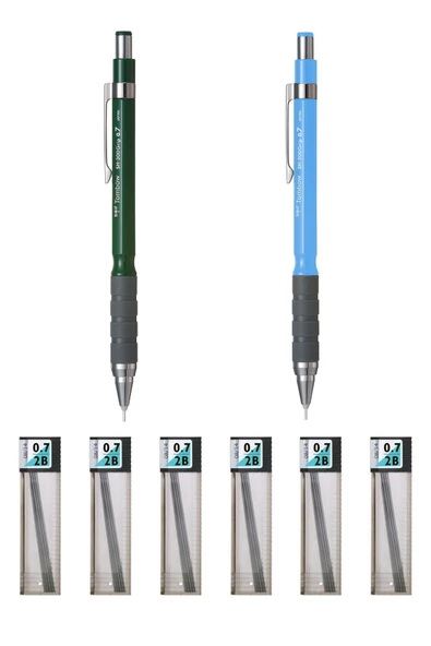 Tombow Sh-300 Grip Mekanik Kurşun Kalem 0.7mm Koyu Yeşil Mavi Tombow Mono Lead 07 Uç Hediye 6 Adet ürün görseli 1